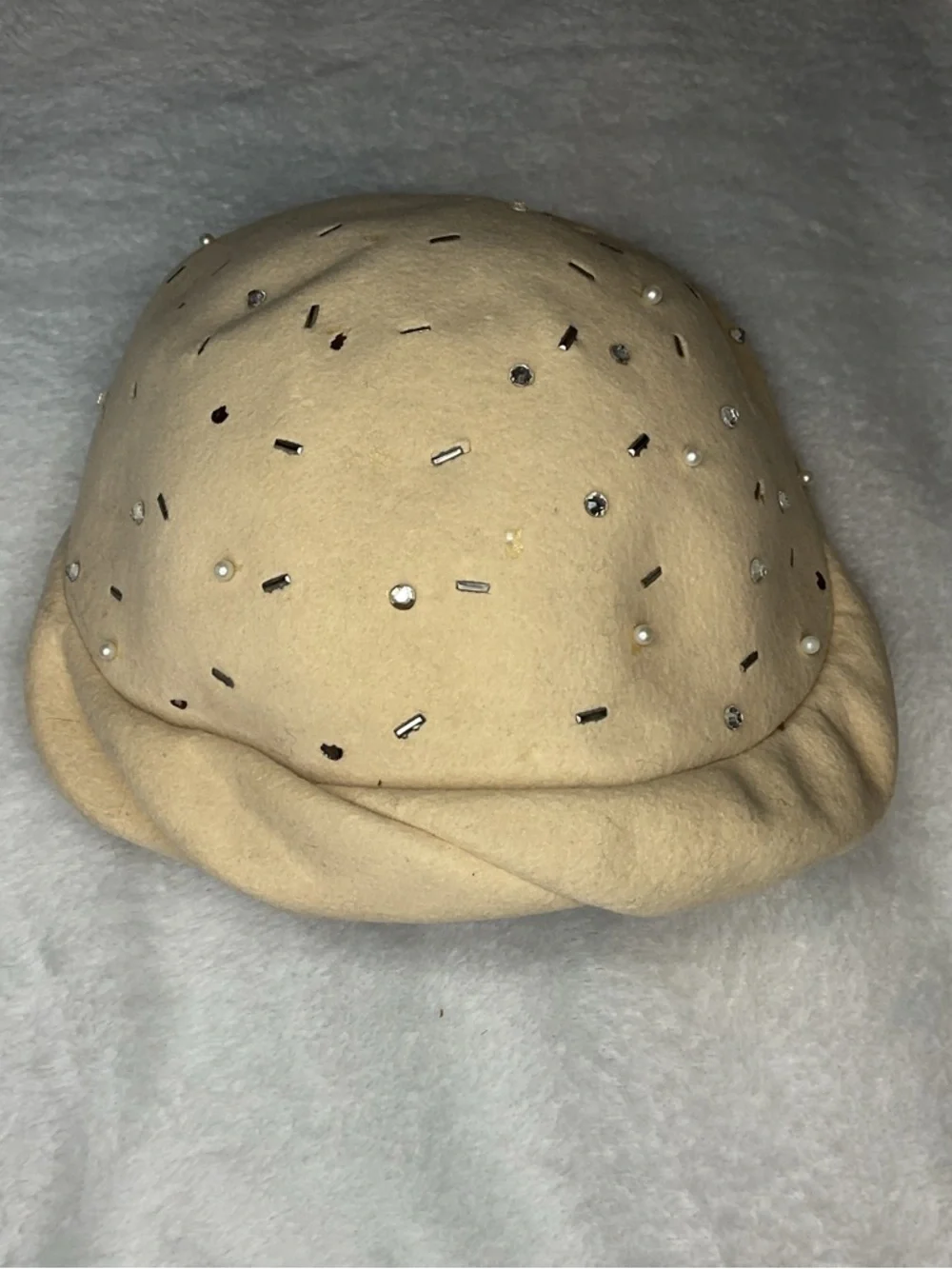 Vintage Glenover 100% Wool Beige Hat | Classic Structured Retro Style